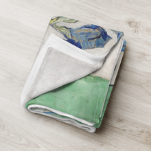 Load image into Gallery viewer, Van Gogh Irises throw blanket