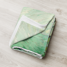 Load image into Gallery viewer, Van Gogh Roses throw blanket