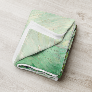 Van Gogh Roses throw blanket