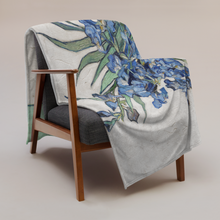 Load image into Gallery viewer, Van Gogh Irises throw blanket