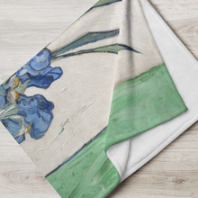Load image into Gallery viewer, Van Gogh Irises throw blanket