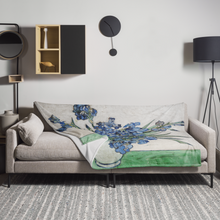 Load image into Gallery viewer, Van Gogh Irises throw blanket