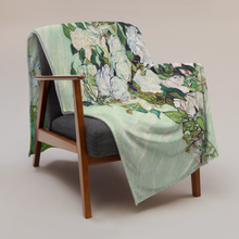 Load image into Gallery viewer, Van Gogh Roses throw blanket