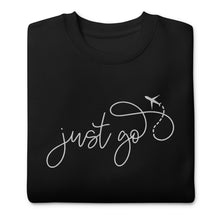 Load image into Gallery viewer, Just Go embroidered sweatshirt