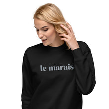 Load image into Gallery viewer, Le Marais embroidered premium sweatshirt (5 colors)