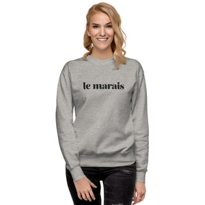 Le Marais embroidered premium sweatshirt (5 colors)