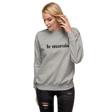 Load image into Gallery viewer, Le Marais embroidered premium sweatshirt (5 colors)