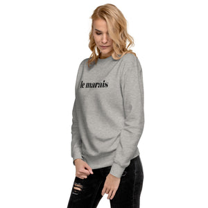 Le Marais embroidered premium sweatshirt (5 colors)
