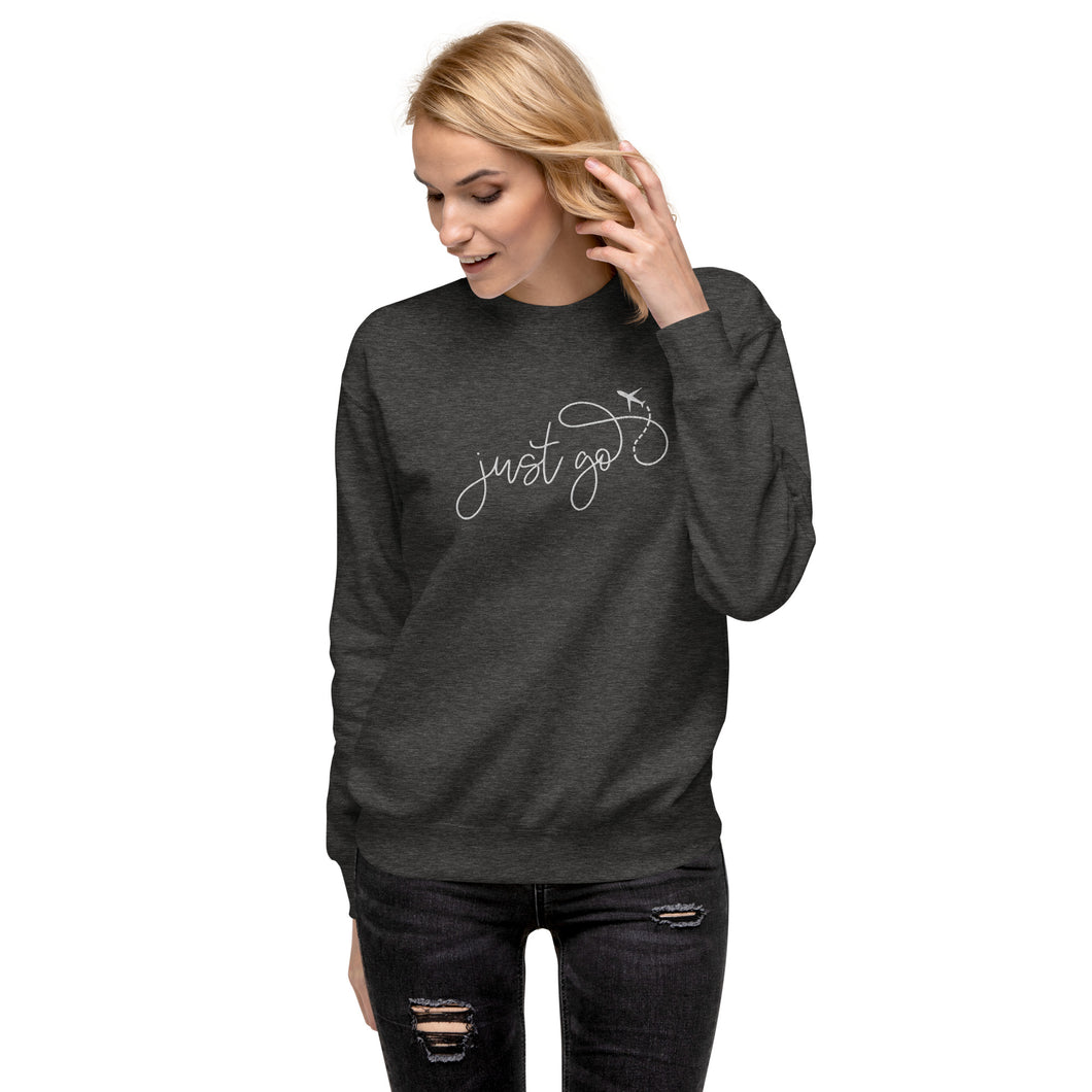 Just Go embroidered sweatshirt