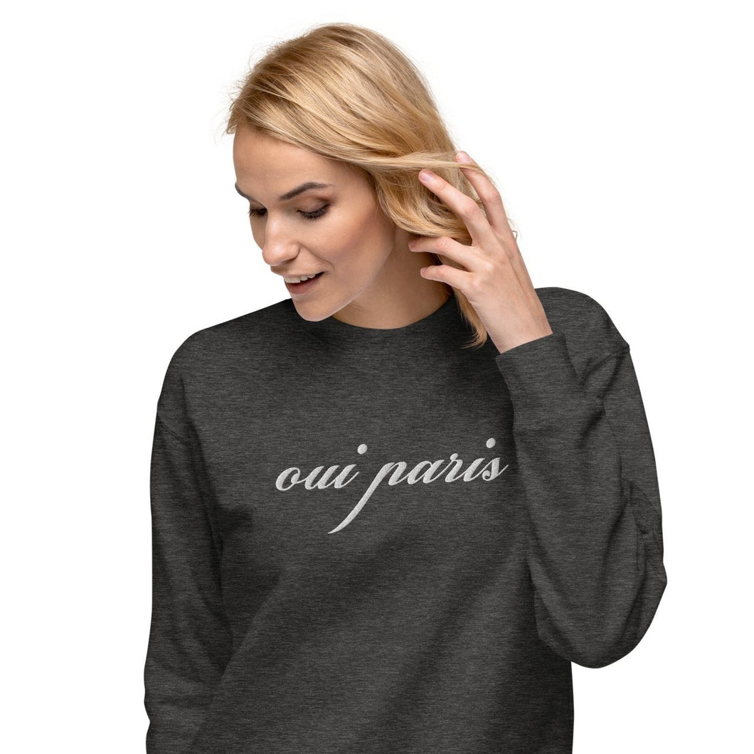 Oui Paris embroidered sweatshirt