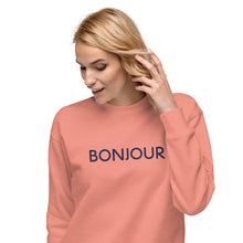 Load image into Gallery viewer, Bonjour embroidered sweatshirt