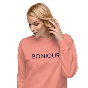 Bonjour embroidered sweatshirt
