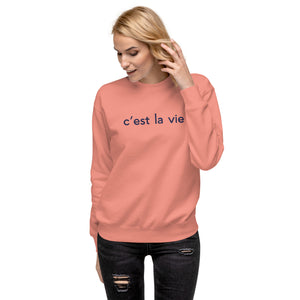 C'est la Vie embroidered sweatshirt