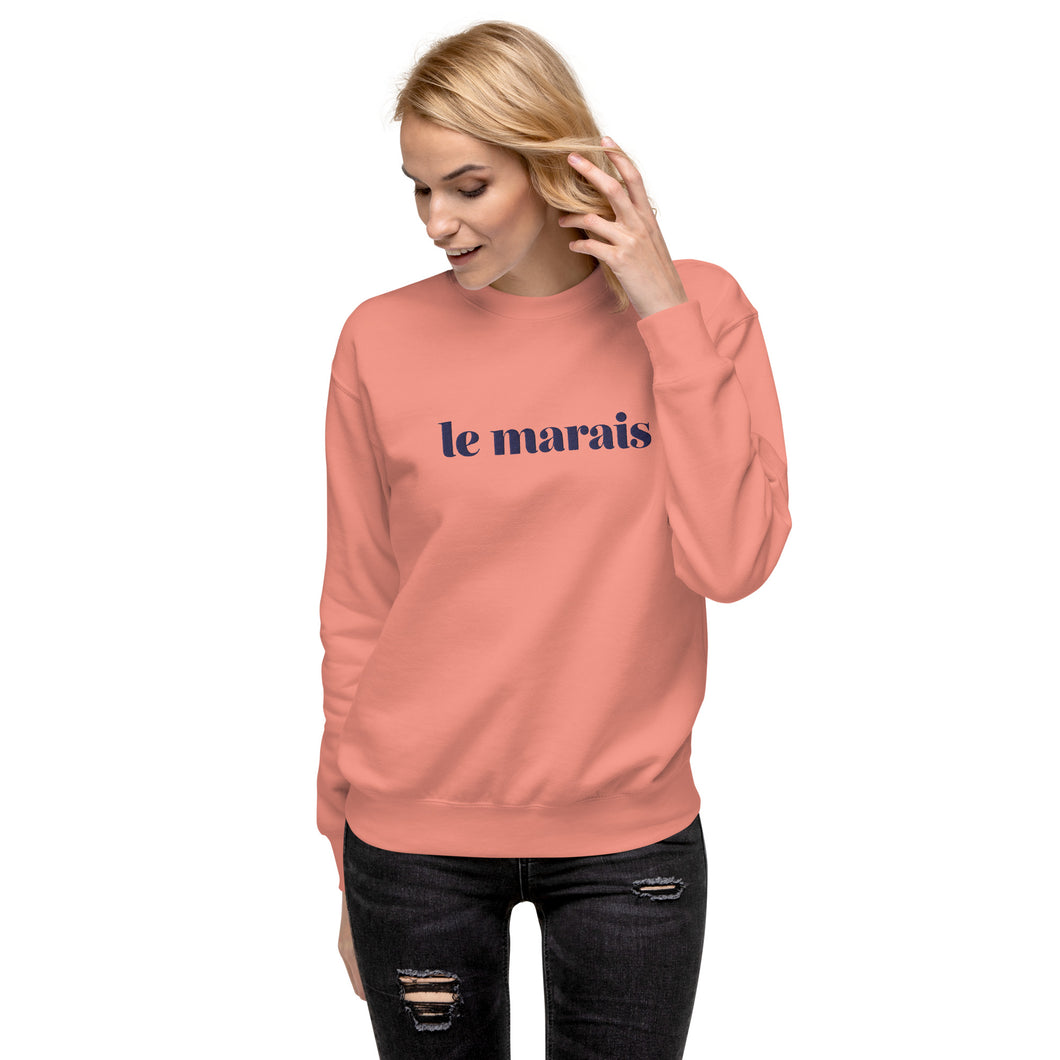 Le Marais embroidered premium sweatshirt (5 colors)