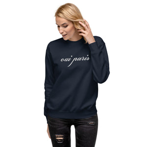 Oui Paris embroidered sweatshirt