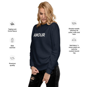 Amour embroidered sweatshirt