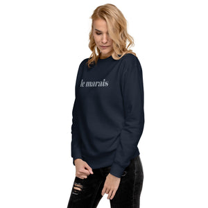 Le Marais embroidered premium sweatshirt (5 colors)
