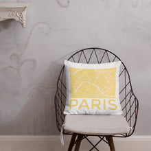 Load image into Gallery viewer, Paris Map Premium Pillow