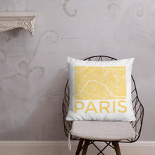 Load image into Gallery viewer, Paris Map Premium Pillow