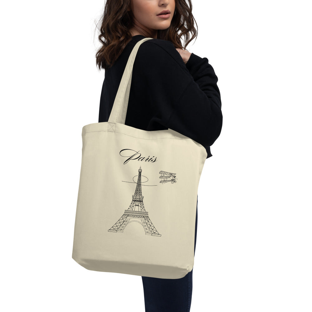 Vintage Paris Eco Tote Bag