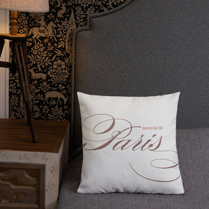 Meet Me In Paris Premium Pillow