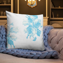 Load image into Gallery viewer, Blue Rose Premium Pillow