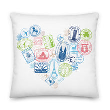 Load image into Gallery viewer, I Love to Travel Premium Pillow
