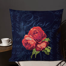 Load image into Gallery viewer, Rose is a rose is a rose Premium Pillow