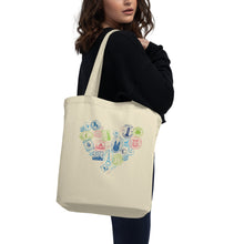 Load image into Gallery viewer, I Love to Travel Eco Tote Bag