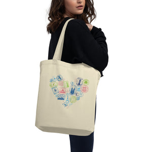 I Love to Travel Eco Tote Bag