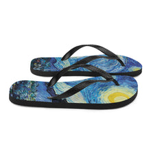 Load image into Gallery viewer, Starry Night Flip-Flops