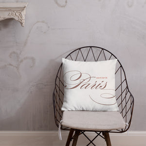 Meet Me In Paris Premium Pillow