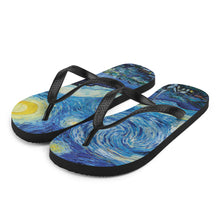 Load image into Gallery viewer, Starry Night Flip-Flops