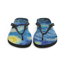 Load image into Gallery viewer, Starry Night Flip-Flops