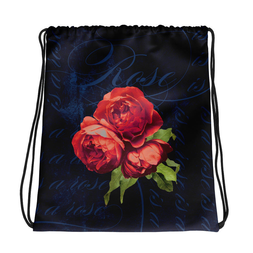 Rose is a rose is a rose Drawstring bag