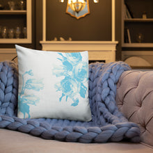 Load image into Gallery viewer, Blue Rose Premium Pillow