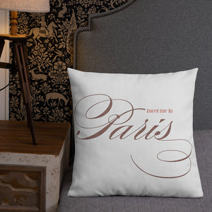 Meet Me In Paris Premium Pillow
