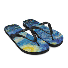 Load image into Gallery viewer, Starry Night Flip-Flops